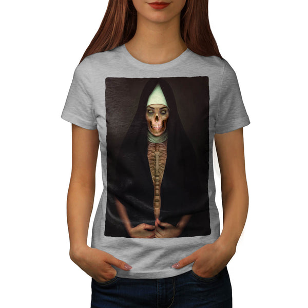 Creep Horror Nun Lady Womens T-Shirt