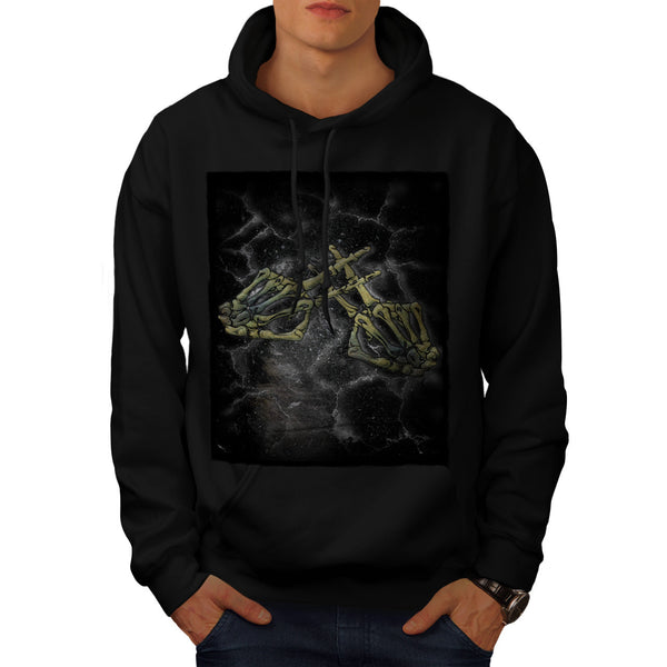 Skull Tattoo Bone Art Mens Hoodie