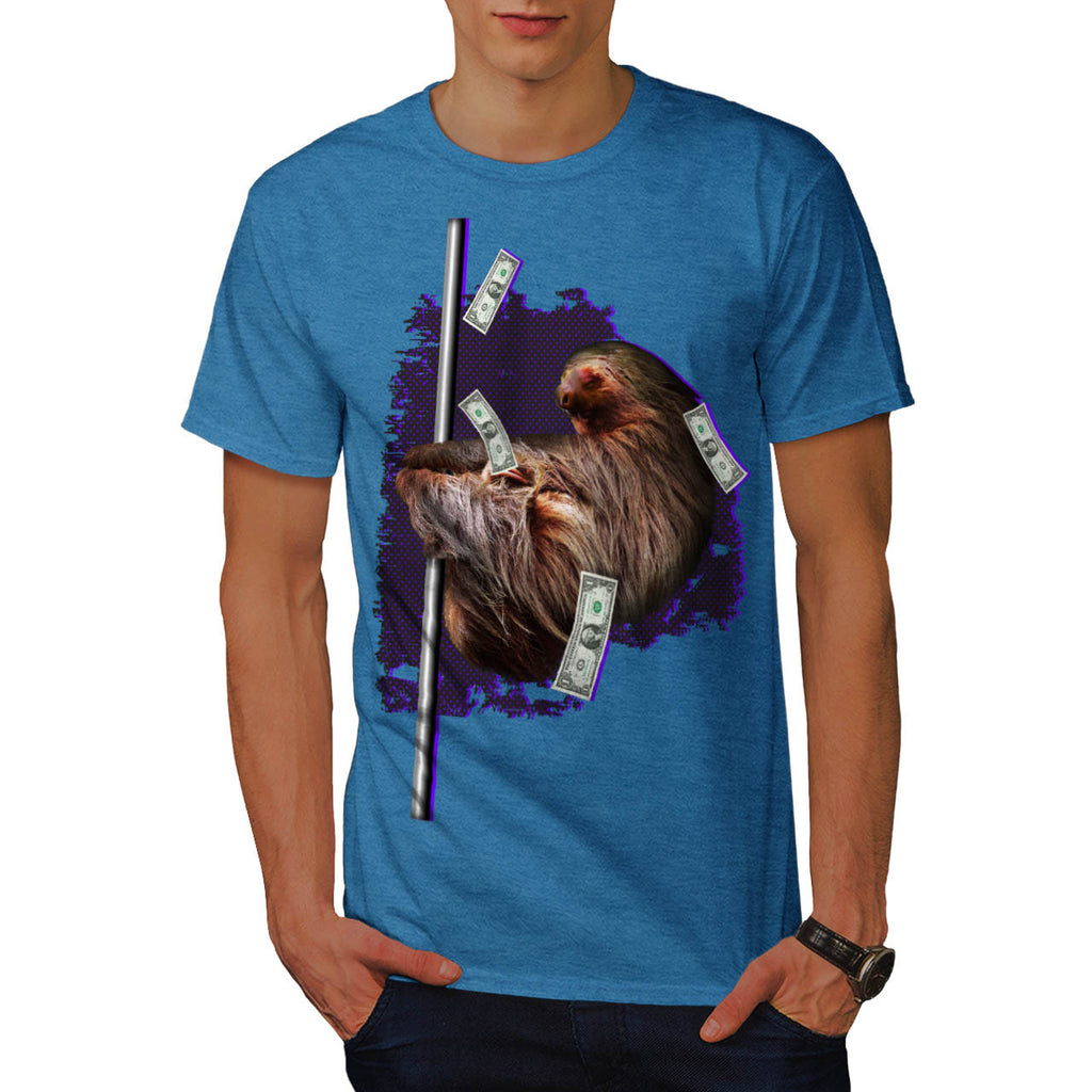 Stripper Sloth Animal Mens T-Shirt