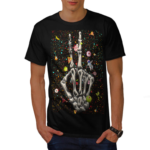 Skull Sugar Hipster Mens T-Shirt