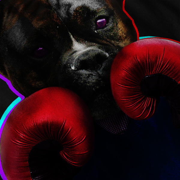 Staffy Dog Boxer Fun Mens Long Sleeve T-Shirt