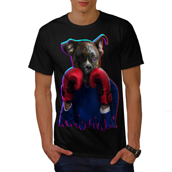 Staffy Dog Boxer Fun Mens T-Shirt