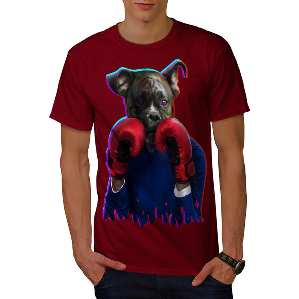 Staffy Dog Boxer Fun Mens T-Shirt