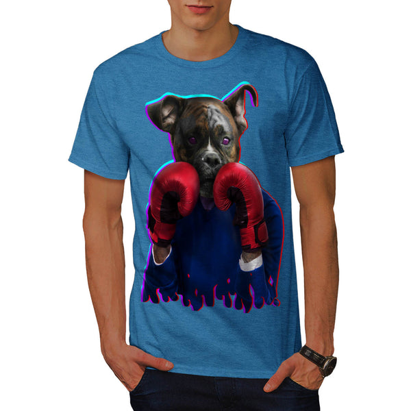 Staffy Dog Boxer Fun Mens T-Shirt