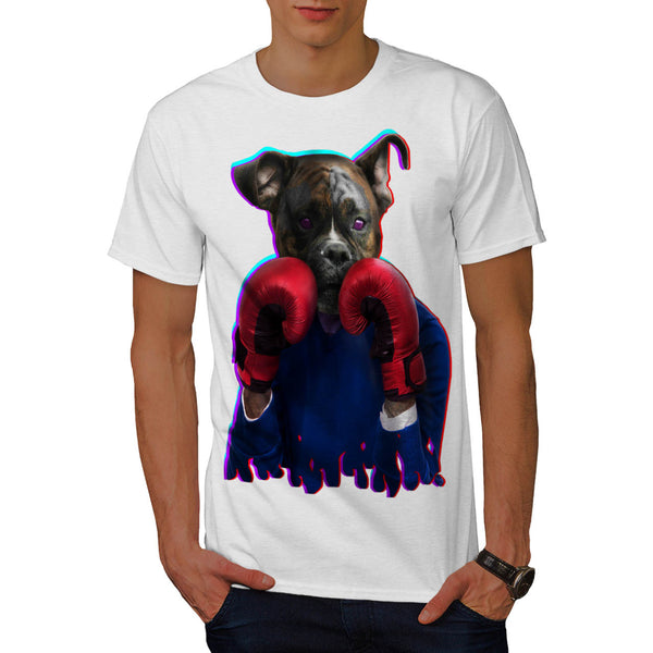 Staffy Dog Boxer Fun Mens T-Shirt