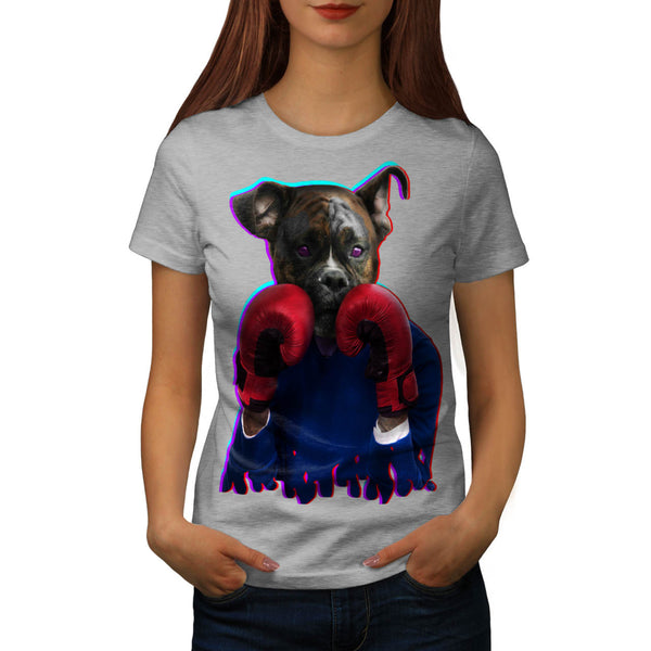 Staffy Dog Boxer Fun Womens T-Shirt