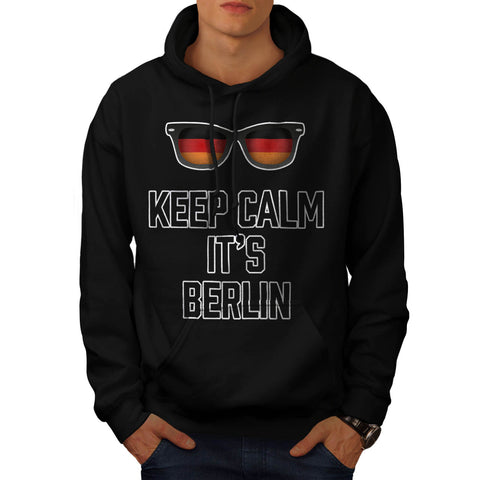 Keep Calm Its Berlin Mens Hoodie