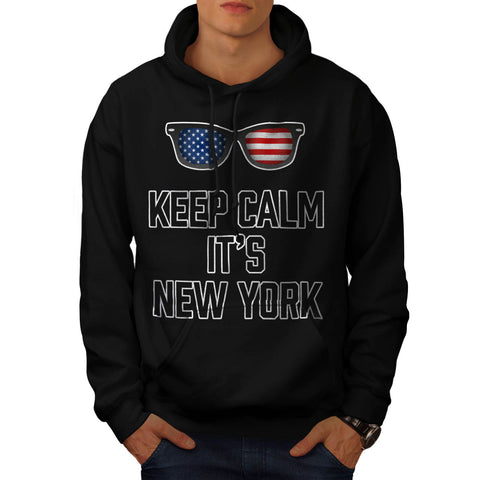 Keep Calm New York Mens Hoodie