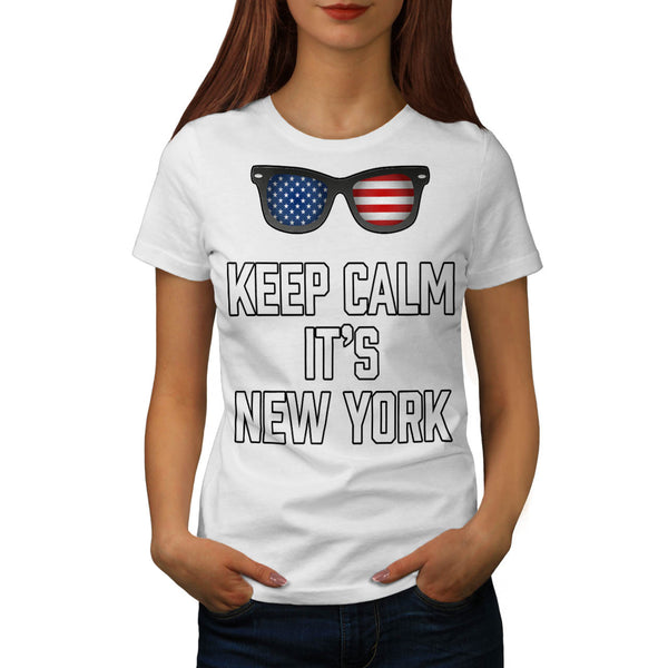 Keep Calm New York Womens T-Shirt