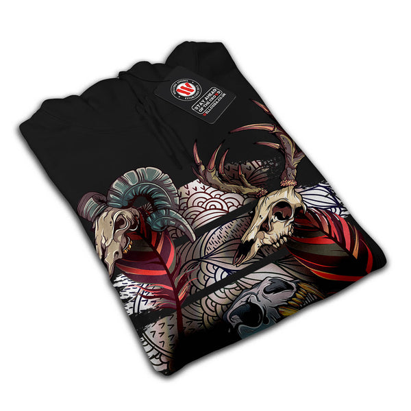 Skull Indian Beast Mens Hoodie