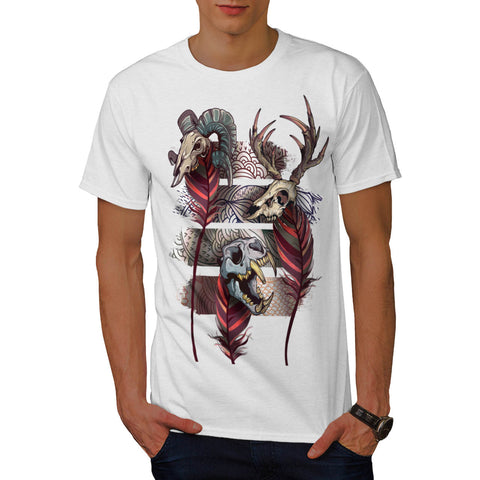 Skull Indian Beast Mens T-Shirt