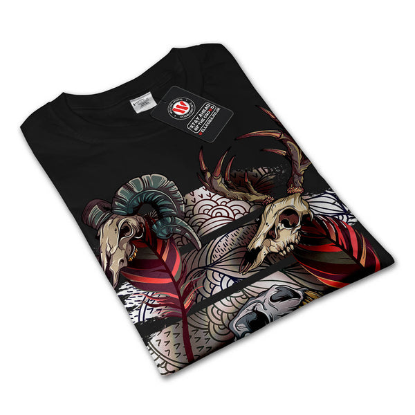 Skull Indian Beast Mens Long Sleeve T-Shirt