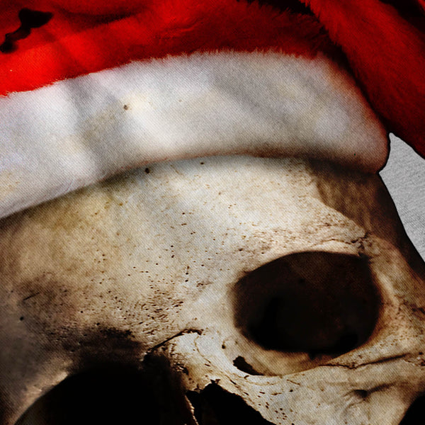 Santa Claus Skull Hat Mens T-Shirt