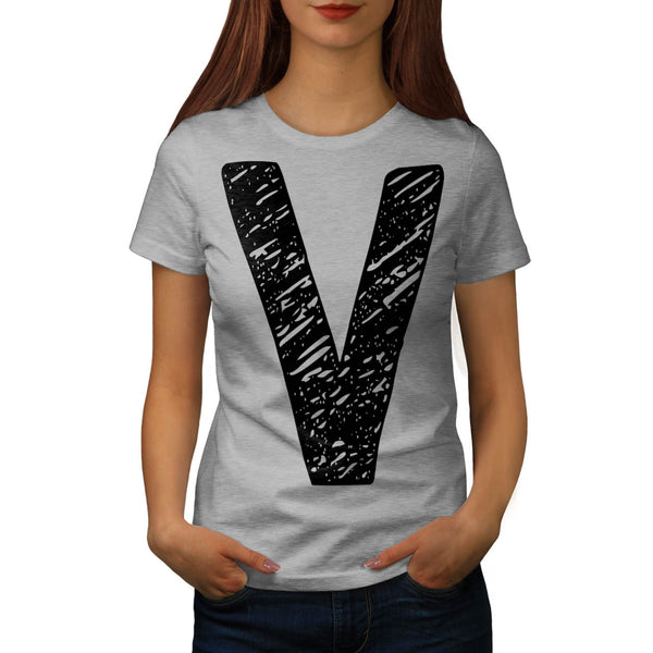 V Epic Brand Print Womens T-Shirt