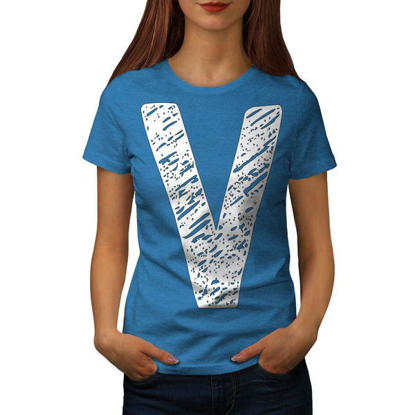 V Epic Brand Print Womens T-Shirt