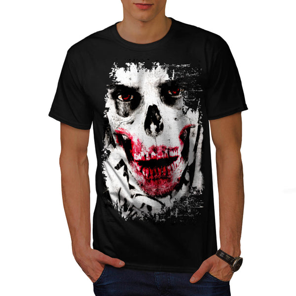 Skull Blood Head Art Mens T-Shirt