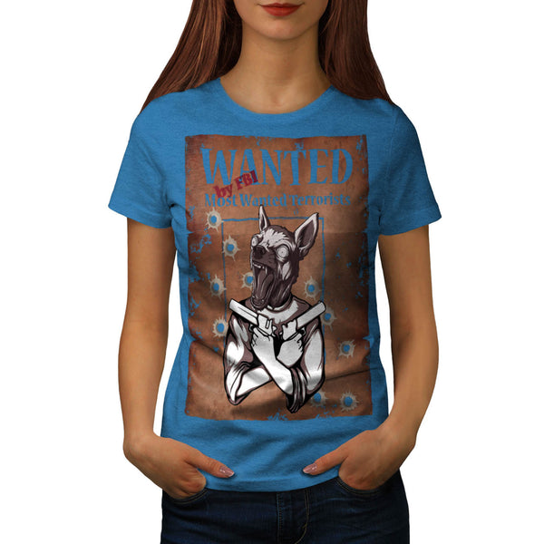 Wanted By FBI Animal Womens T-Shirt