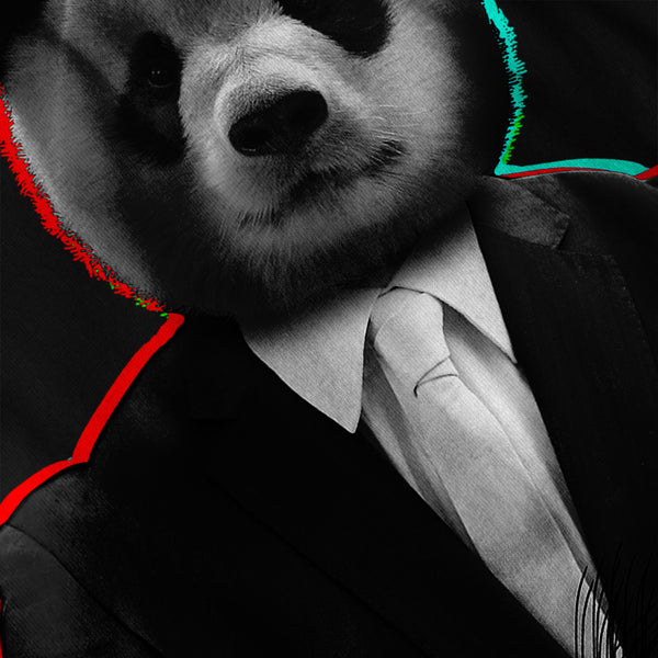 Panda Bear Business Womens Hoodie