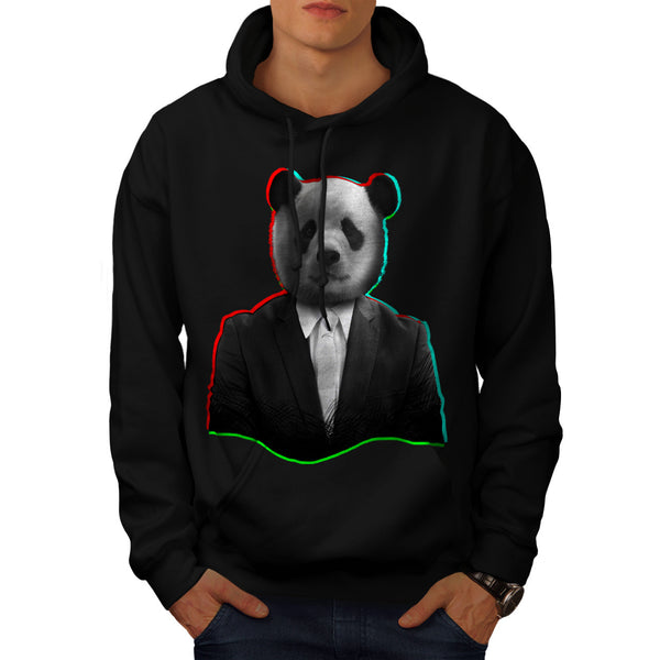 Panda Bear Business Mens Hoodie