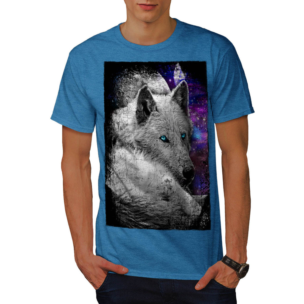 Twilight Wolf Moon Mens T-Shirt