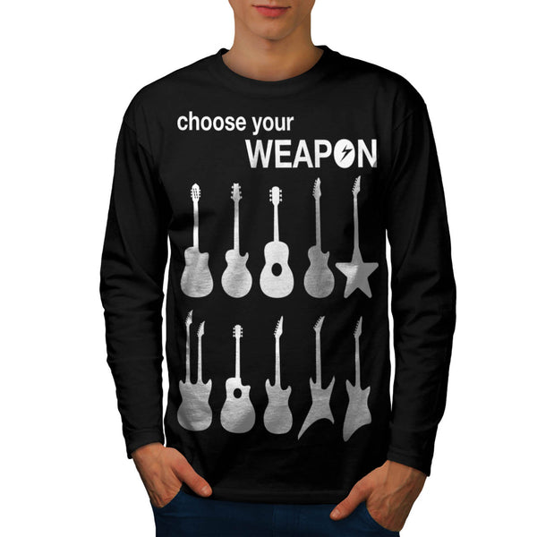 Instrument Artwork Mens Long Sleeve T-Shirt