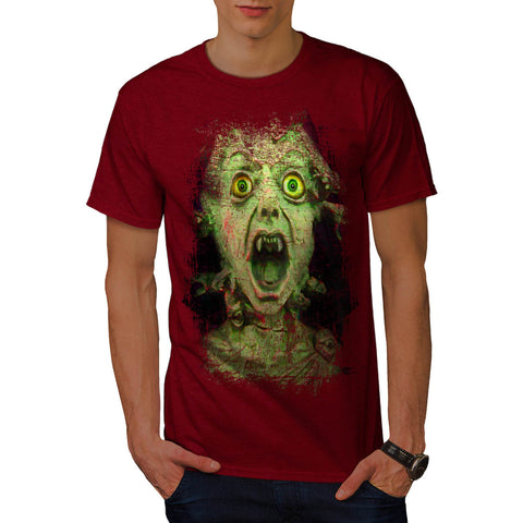 Monster Zombie Green Mens T-Shirt