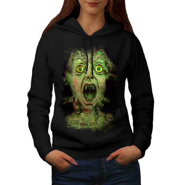 Monster Zombie Green Womens Hoodie