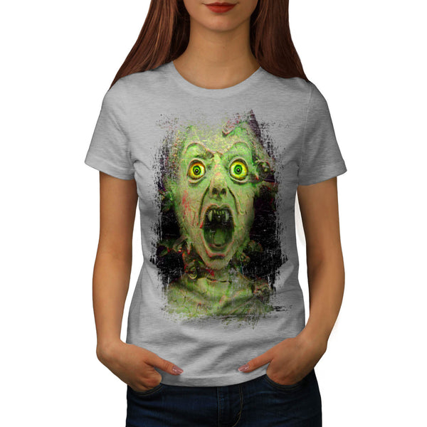 Monster Zombie Green Womens T-Shirt