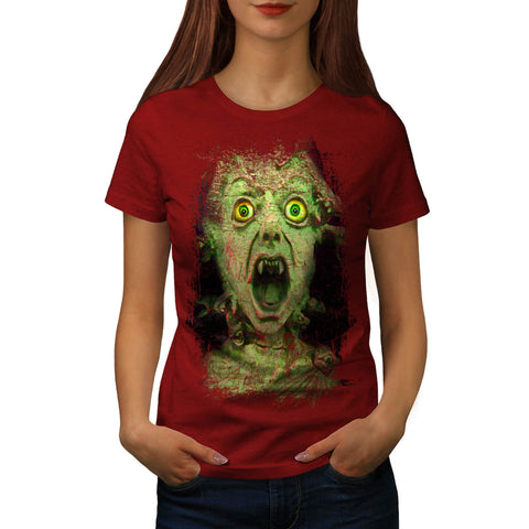 Monster Zombie Green Womens T-Shirt