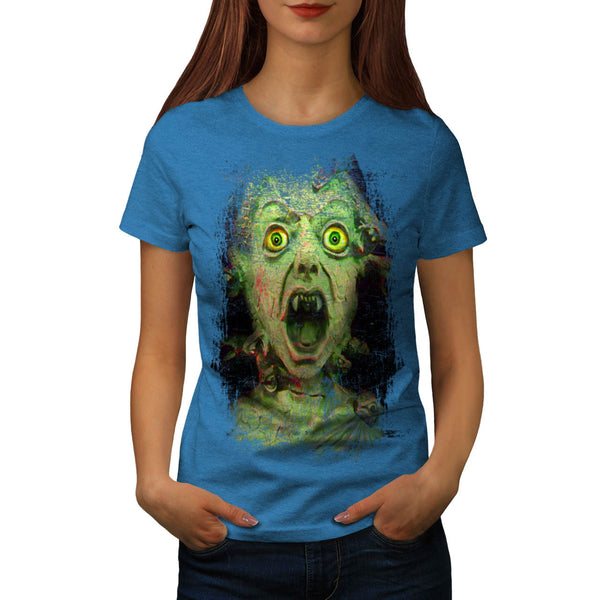 Monster Zombie Green Womens T-Shirt