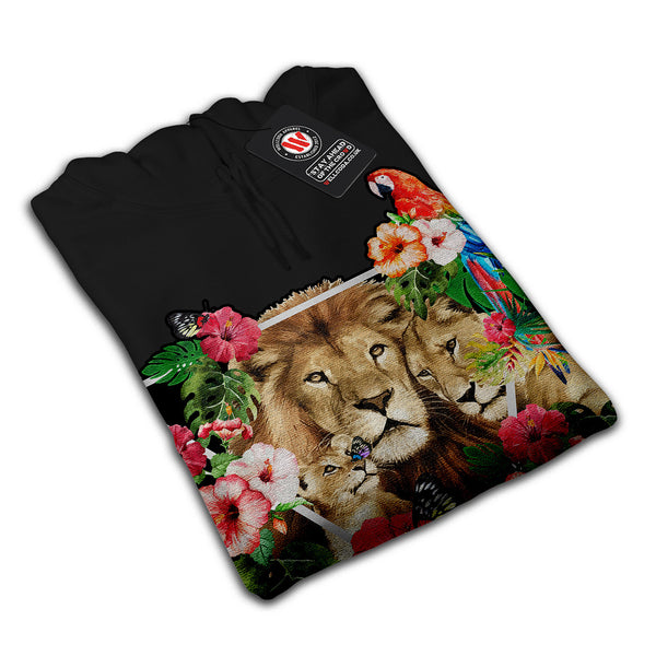 Wild King Jungle Lion Mens Hoodie