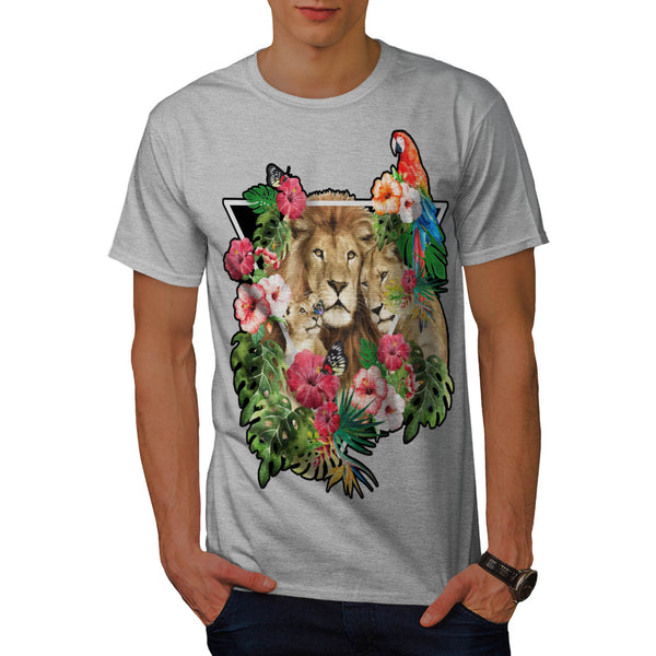 Wild King Jungle Lion Mens T-Shirt