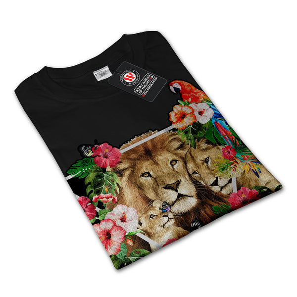 Wild King Jungle Lion Womens Long Sleeve T-Shirt