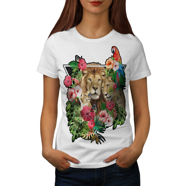 Wild King Jungle Lion Womens T-Shirt