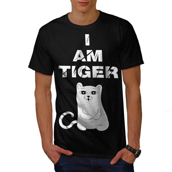 I Am Tiger Silly Cat Mens T-Shirt