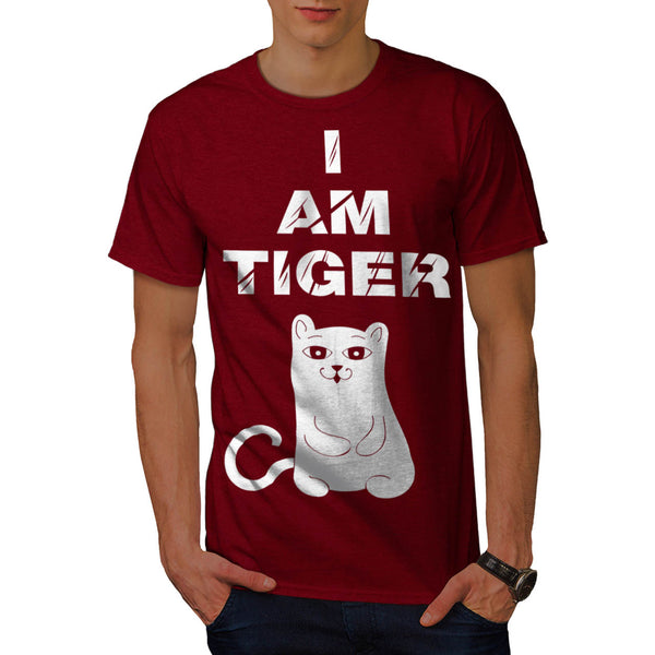 I Am Tiger Silly Cat Mens T-Shirt