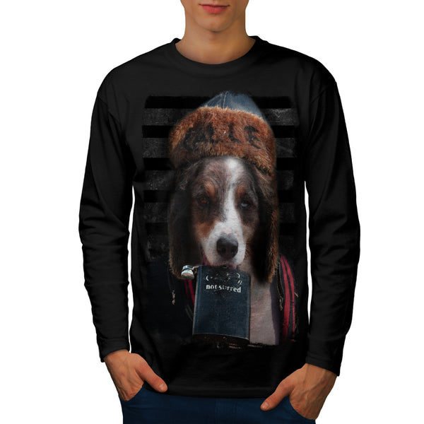 Drinking Country Dog Mens Long Sleeve T-Shirt