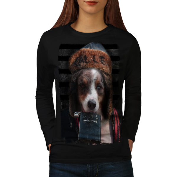 Drinking Country Dog Womens Long Sleeve T-Shirt