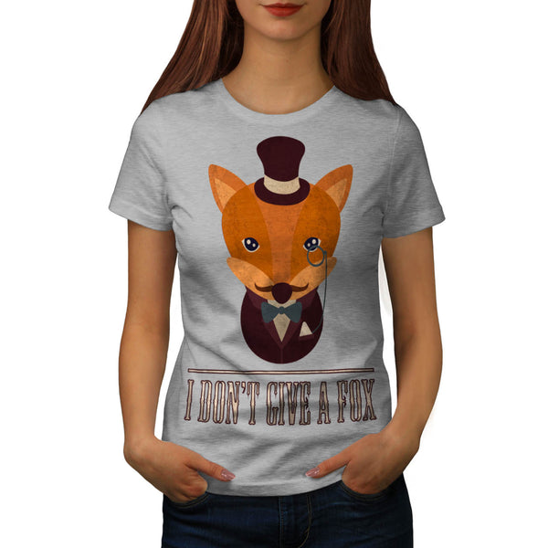 Dont Give A Fox Comic Womens T-Shirt