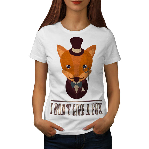 Dont Give A Fox Comic Womens T-Shirt