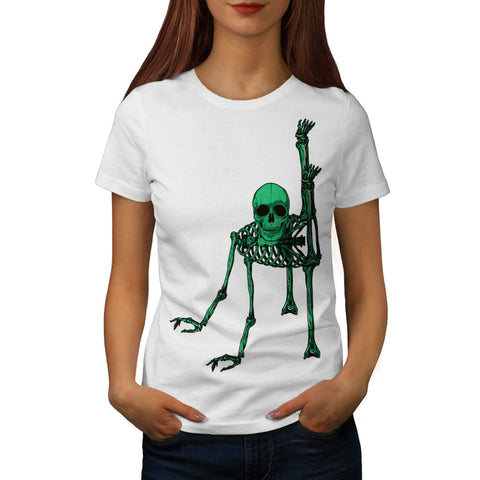 Skull Glow Beast Bone Womens T-Shirt