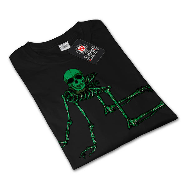 Skull Bone Beast Glow Womens Long Sleeve T-Shirt