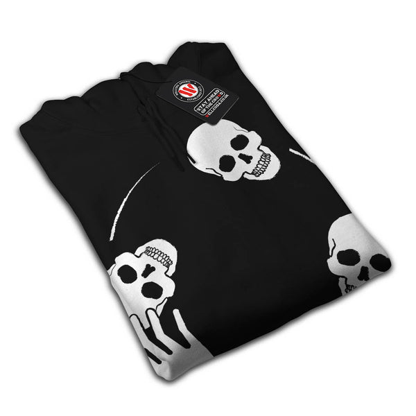 Skull Head Bones Art Mens Hoodie