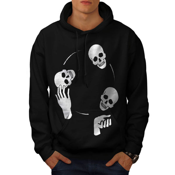 Skull Head Bones Art Mens Hoodie
