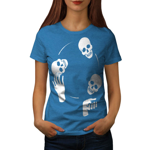 Skull Head Bones Art Womens T-Shirt