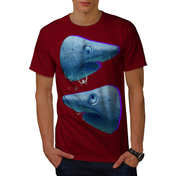 Deep Blue Sea Shark Mens T-Shirt