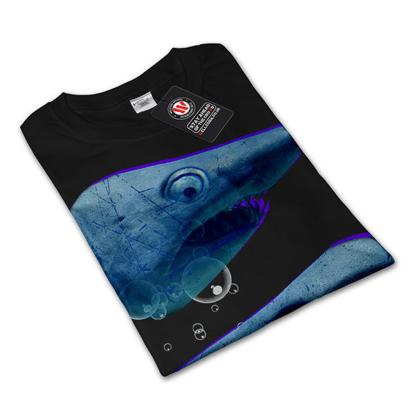 Deep Blue Sea Shark Mens Long Sleeve T-Shirt