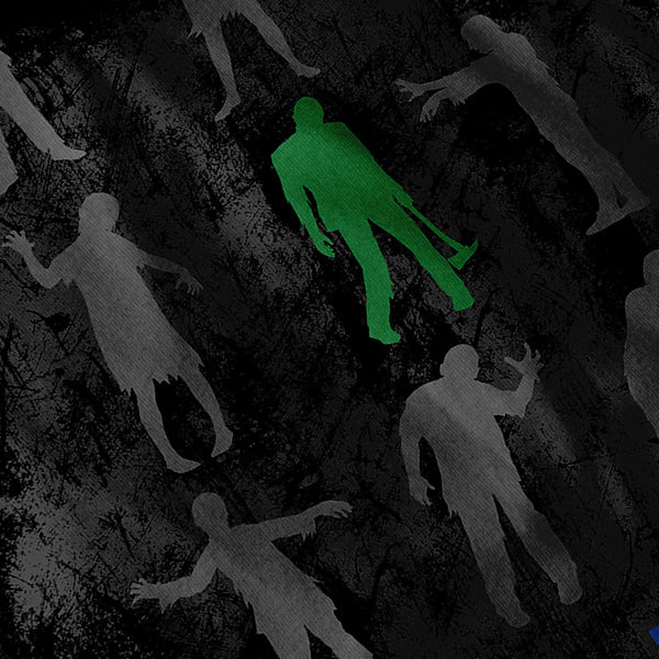 Join The Crowd Zombie Mens Long Sleeve T-Shirt