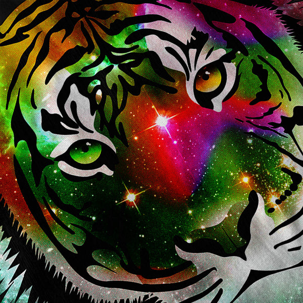 Colorful Tiger Animal Mens Hoodie
