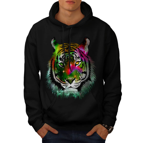 Colorful Tiger Animal Mens Hoodie